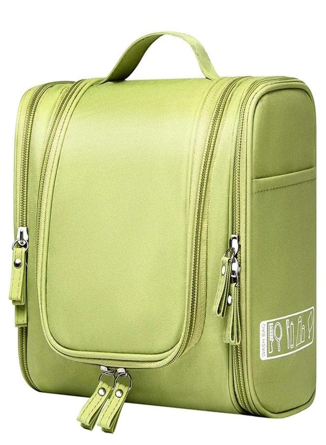 STESHWK Large Hanging Toiletry Bag for Men Women Travel Toiletry Organizer Makeup Bag with Hook, Waterproof Bathroom Toiletry Bag (Green) - Image 1